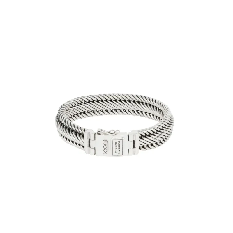 Buddha to Buddha Herrenarmband Edwin Small Silber 23cm
