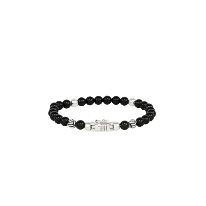 Buddha to Buddha Herren Armband Spirit Bead Mini Onyx