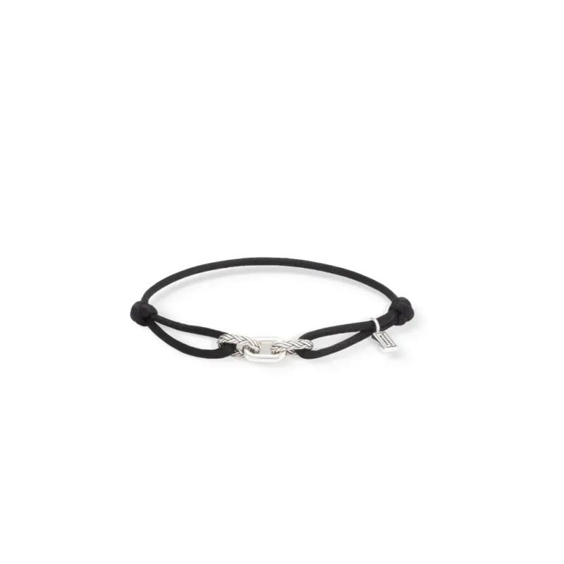 Buddha to Buddha Herren Armband Katja Kordel Schwarz