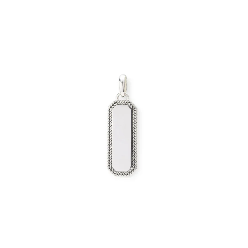 Buddha to Buddha Anhänger Octagon Tag Silber