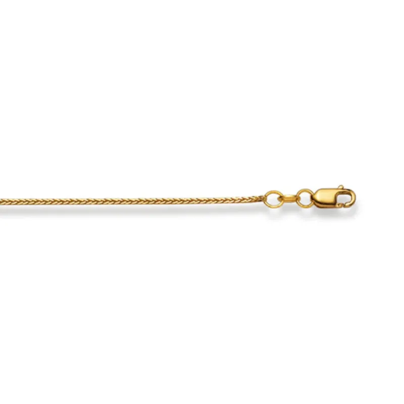 Fuchsschwanzhalskette 18 Karat Gold -750 in Gelbgold 38 cm - 50 cm x 0.7 mm