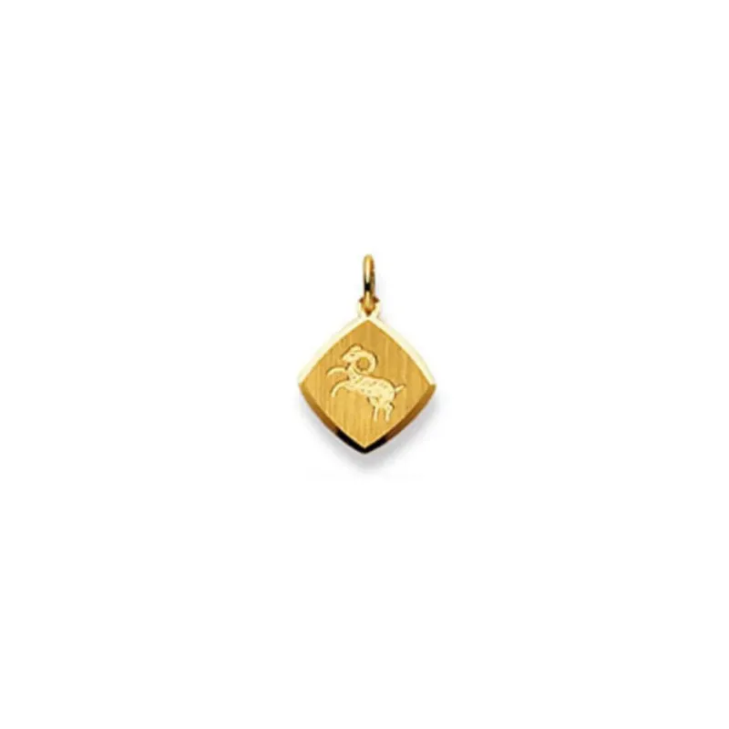 Wieder Sternzeichen Anhänger 18 Karat Gelbgold 750, 13x 13mm