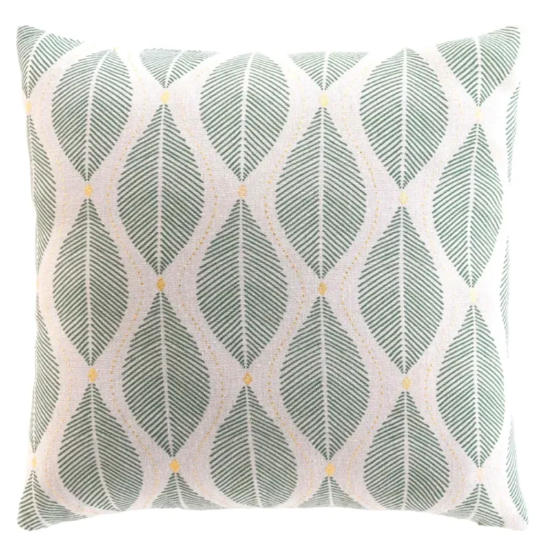 Dekokissen 45x45 cm mit Inlet Grün Beige Sofakissen Zierkissen
