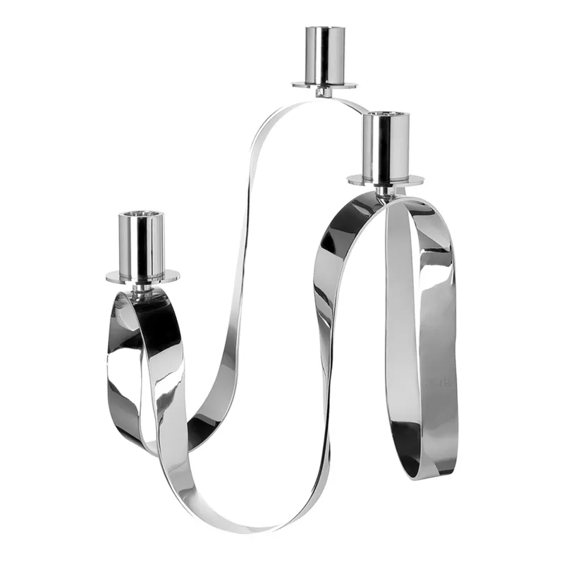 Kerzenhalter – Organische Form, Glanzoptik, Skulpturales Design - River | Fink Living