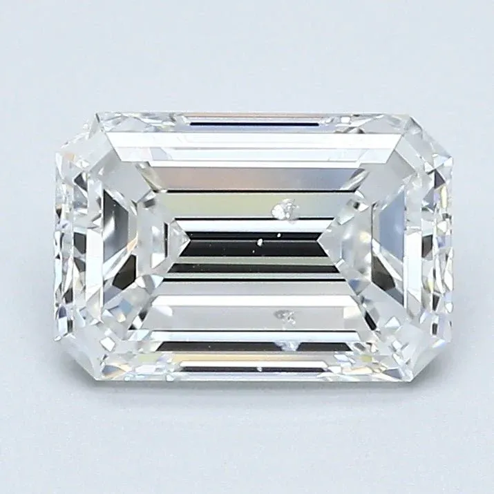 1.5 Carat Emerald - Natural Diamond - 1.59 - E - SI2 - EX - EX - VG - Diamonds By Rothschild