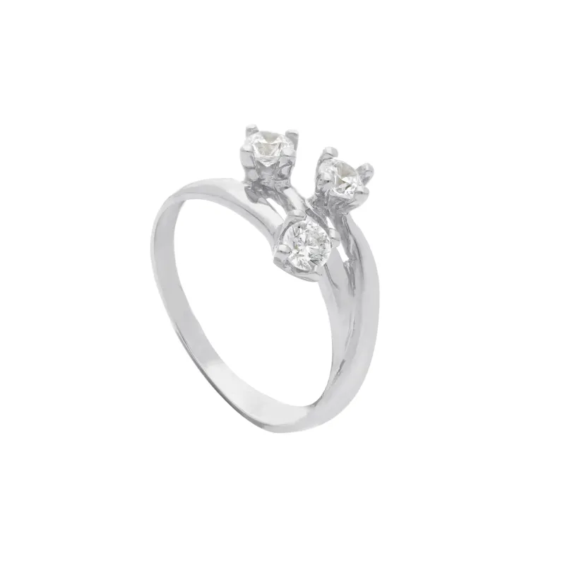 18 Karat Gold - 750 Ring mit Zirkonia Steinen - 159594
