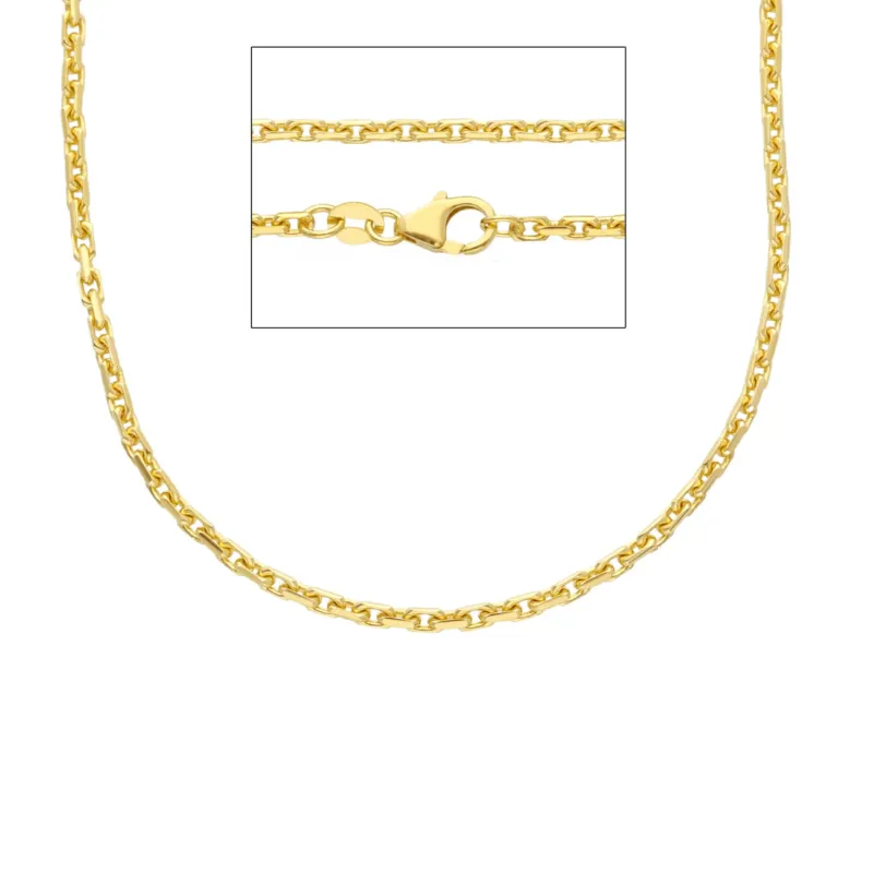 Herren Halskette 18 Karat Gold in Gelbgold - MFA080GG