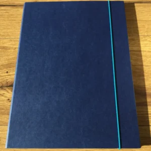 Sammelmappe Duo blau/ hellblau Gummizug