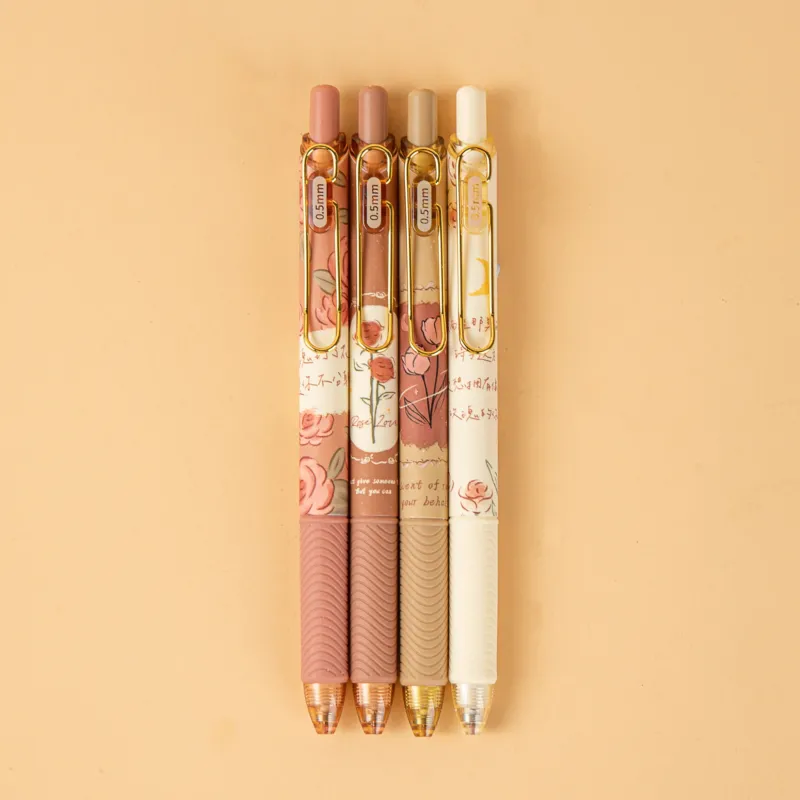 Rose Love Gel Pen - 0.5 mm - Set of 4