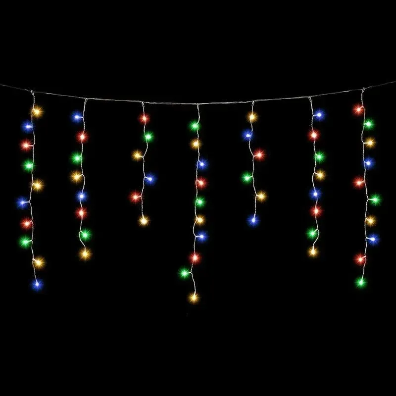 Salcar 2m/5m/10m LED Eisregen Lichterkette, 80/200/400 LEDs, 31V GS-zertifizierte Stromversorgung Salcar