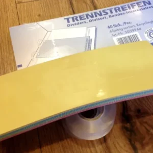 40 Trennstreifen Blatt farbig RC - Polly Paper