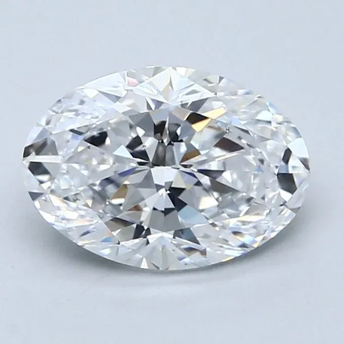2 Carat Oval - Natural Diamond - 2.01 - D - SI1 - VG - EX - EX - Diamonds By Rothschild