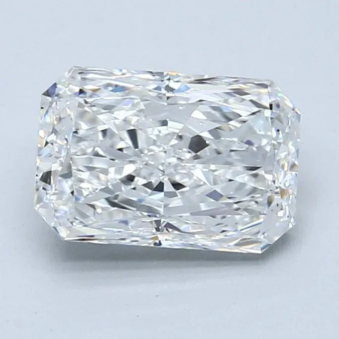 2 Carat Radiant - Natural Diamond - 2.2 - E - SI1 - VG - EX - VG - Diamonds By Rothschild