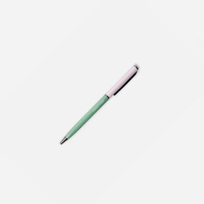 PAPIER TIGRE METAL BALLPOINT PEN // ROSE & MINT