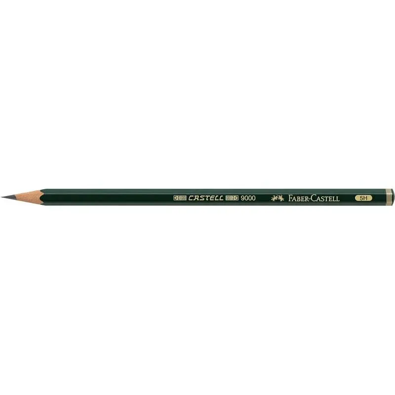 FABER-CASTELL 9000 Bleistift 5H grün, 1 St.