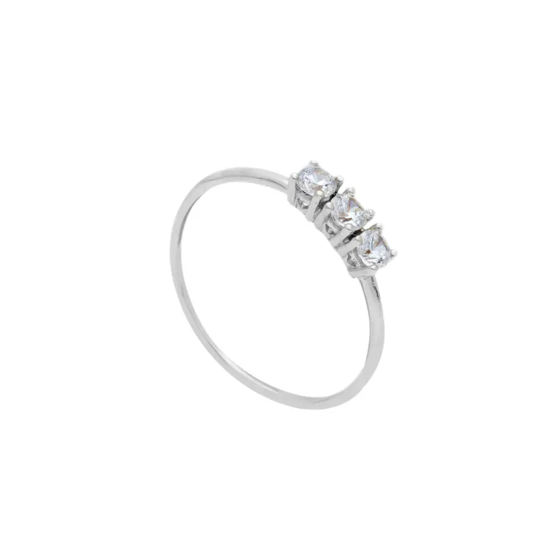18 Karat Gold - 750 Ring mit Zirkonia Steinen
