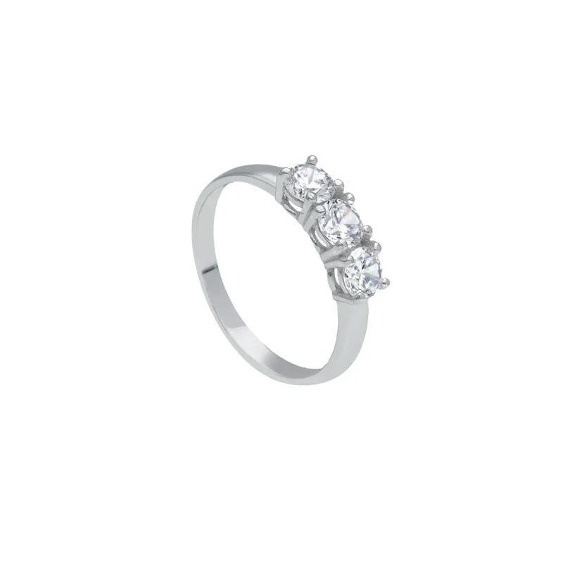 18 Karat Gold - 750 Ring mit Zirkonia Steinen