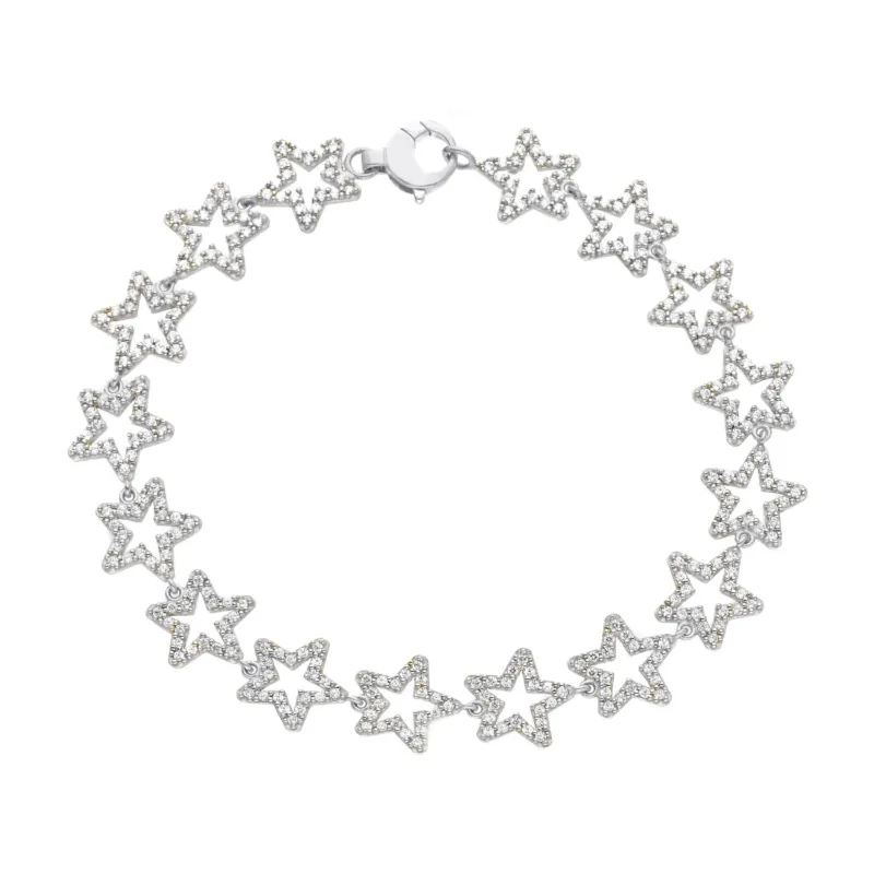 18 Karat Gold - 750 Stern Armband
