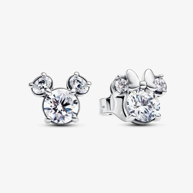 Pandora Disney Ohrringe: Micky Maus & Minnie Maus - Cubic Zirkonia