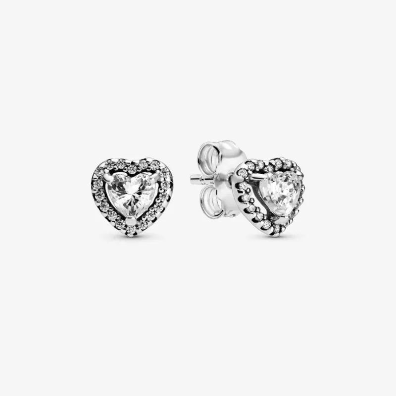 Pandora Erhabene Herzen Ohrstecker: Symbolische Liebe in Eleganz