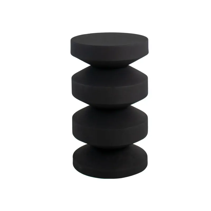 Beistelltisch – Metall Material, Modernes Design, Schwarze Farbe - Nio | Kick Collection