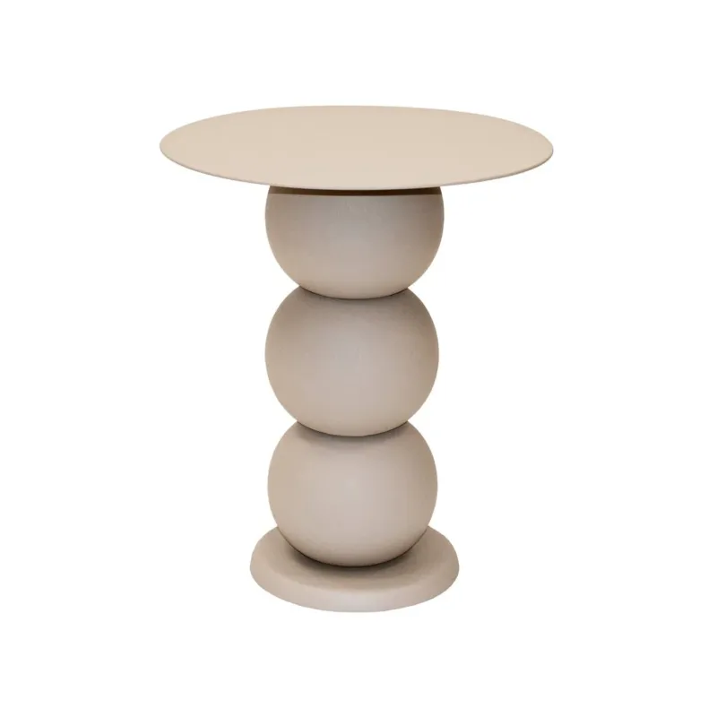 Beistelltisch – Metall Material, Vielseitige Wohnstile, Beige Farbe - Rua | Kick Collection