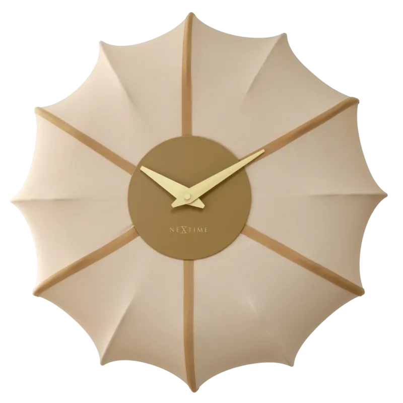 Wanduhr – Lautloses Uhrwerk, Faltenoptik, Stoffdesign - Ultimo | NeXtime