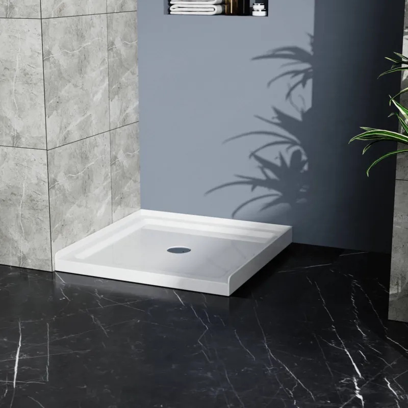 36x36 inch White Acrylic Square Shower Base