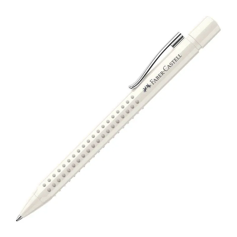 FABER-CASTELL Kugelschreiber GRIP 2010 weiß, Schreibfarbe: blau, 1 St.