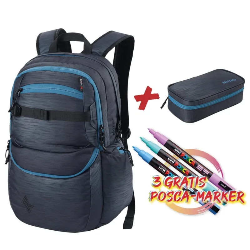 Future Hero Set inkl. Pencil Case XL und 3 POSCA Markern Farbe HAZE-Nitrobags-Shop