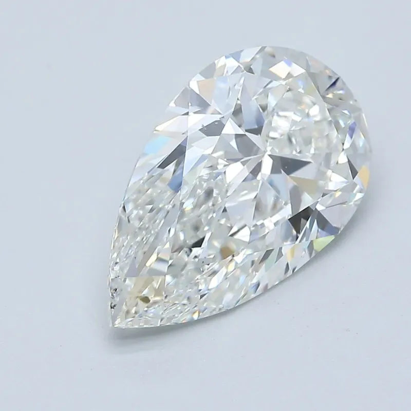 4 Carat Pear - Natural Diamond - 4.01 - G - VS2 - EX - EX - EX - Diamonds By Rothschild