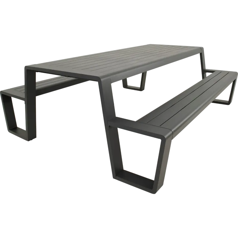 Lesli Living Picknicktisch Estilo Anthrazit 220 cm