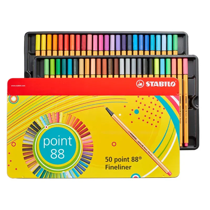 STABILO point 88 Fineliner farbsortiert 0,4 mm, 50 St.
