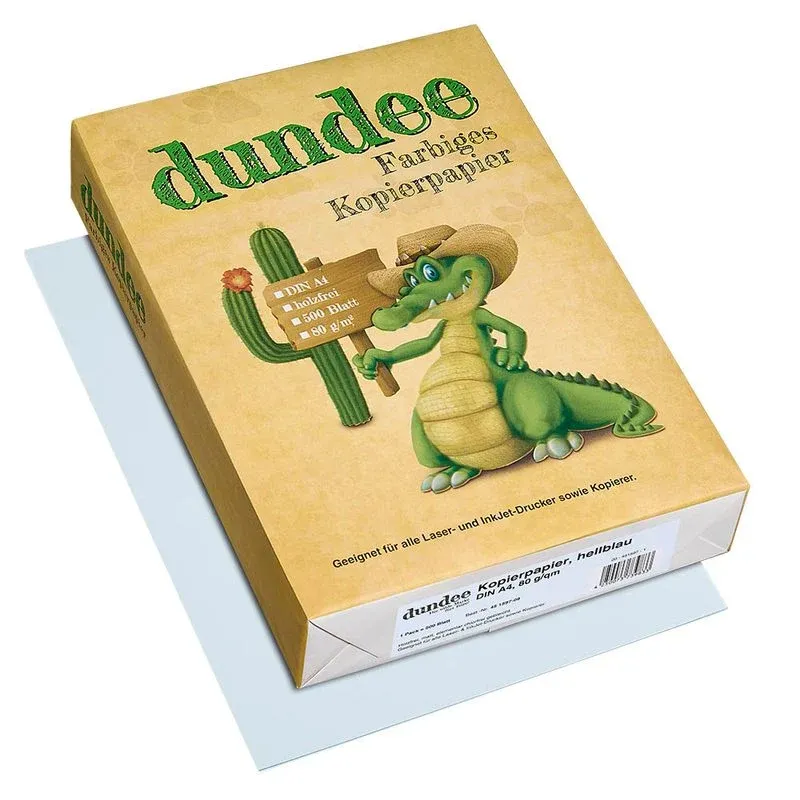 dundee Kopierpapier Color hellblau DIN A4 80 g/qm 500 Blatt