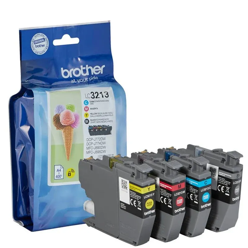 brother LC-3213VALDR schwarz, cyan, magenta, gelb Druckerpatronen, 4er-Set