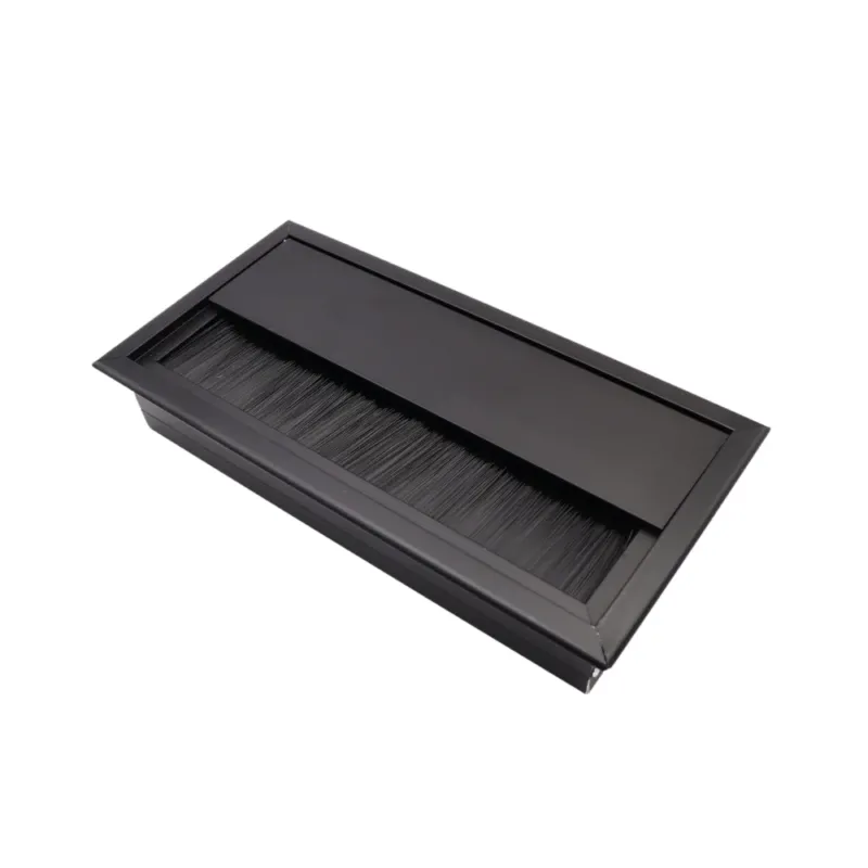 Aluminium Kabeldurchlass 160x80mm, Schwarz – Furnica