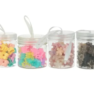 Accessoires Kids Böxli mit Blümchen Haarklemmen