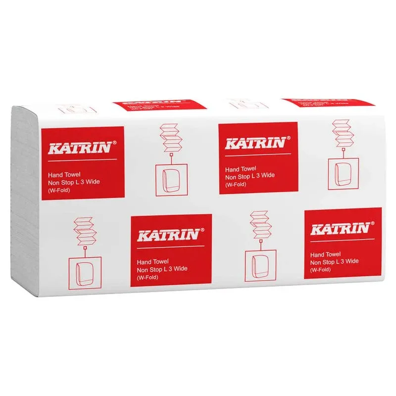KATRIN Papierhandtücher 61556 Non Stop L3 Interfold-Falzung 3-lagig 2.250 Tücher