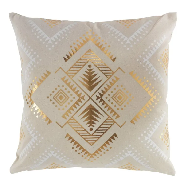 Kissen Beige Gold Weiß 30 x 50 cm od. 45 x 45 cm