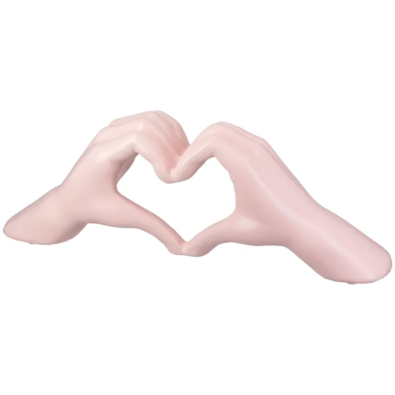 Dekoobjekt – Herz Motiv, Glänzende Oberfläche, Rosa Farbe - Heart | Gilde