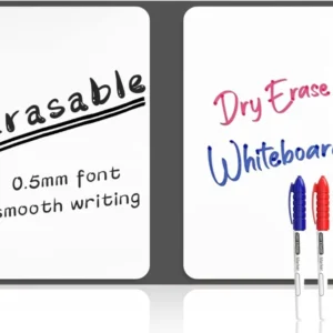 Portable Dry Erase Whiteboard Notebook with 3 Color Markers