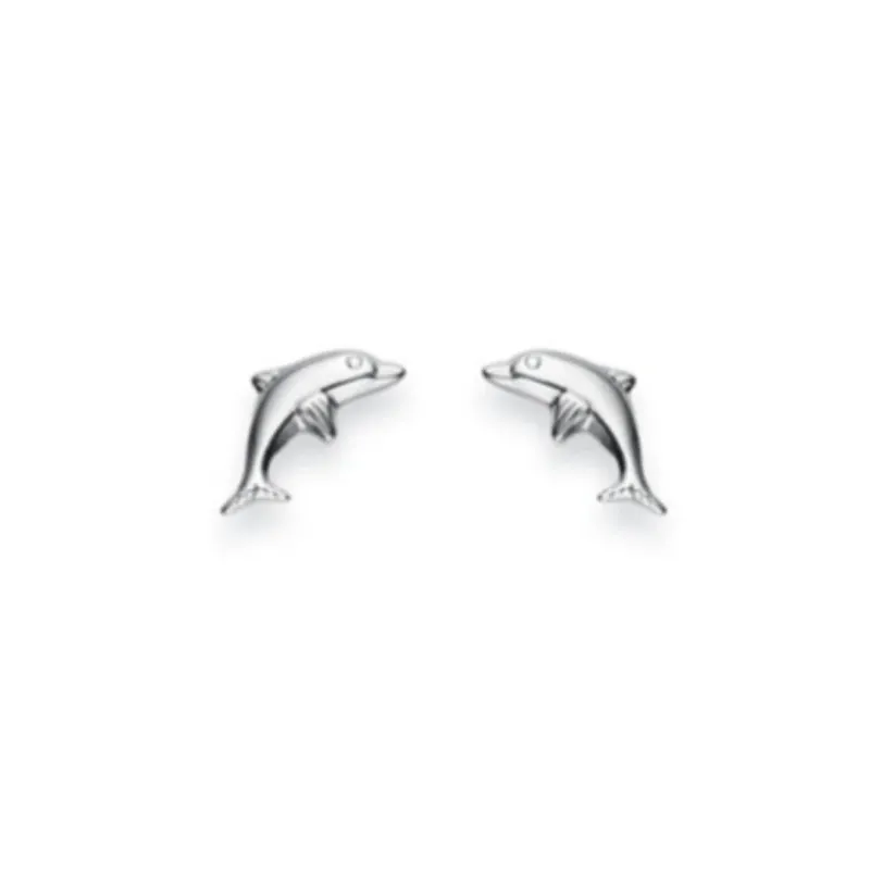 Delphin Kinder Ohrstecker Silber 925
