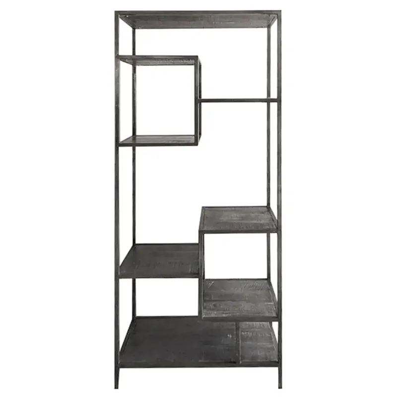 Regal – Architektonische Form, Markante Präsenz, Industrielle Ästhetik, 205 cm - Nero | Gilde