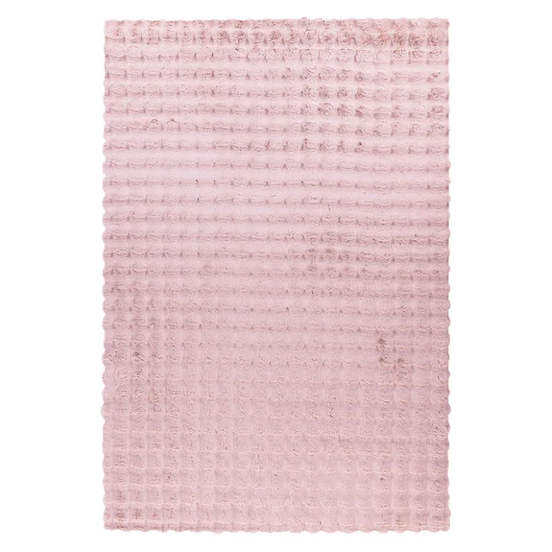 Teppich – Cloud-Soft Hochflor Komfort, 3D Tiefen Design, Rosa Farbe, 200 x 290 cm - Hailey 125 | Kayoom