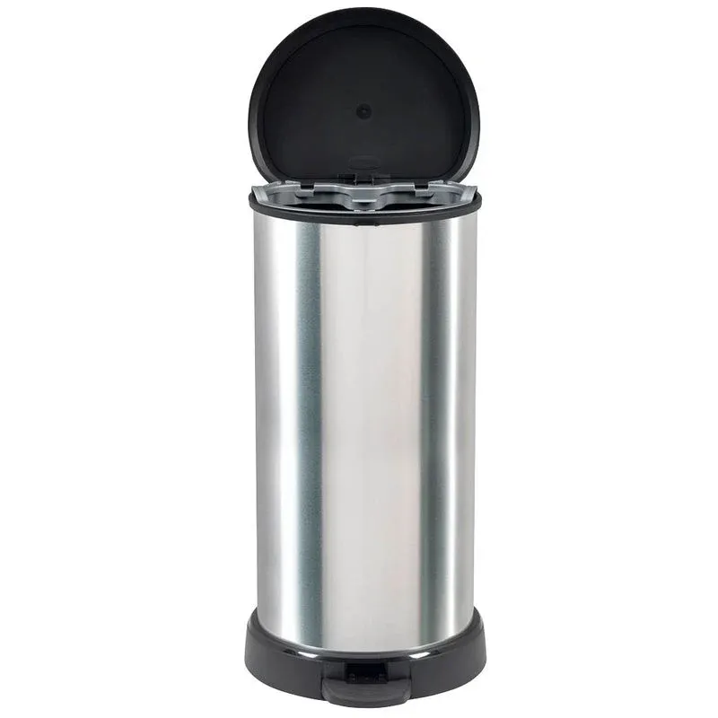 curver DECOBIN Mülleimer 40,0 l silbermetallic