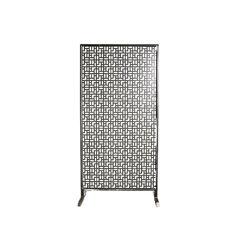Raumteiler – Eisen, Panel-Design, schwarz, handmade – Screen | PTMD