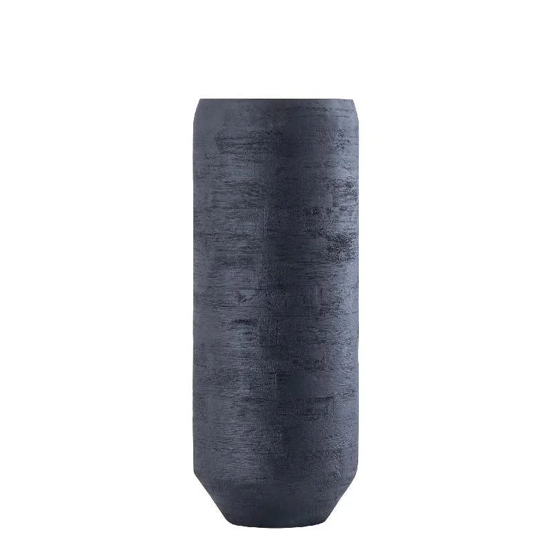 Topf – Modernes Design, Runde Form, Mangoholz Material, Schwarz, M – Gerd | PTMD