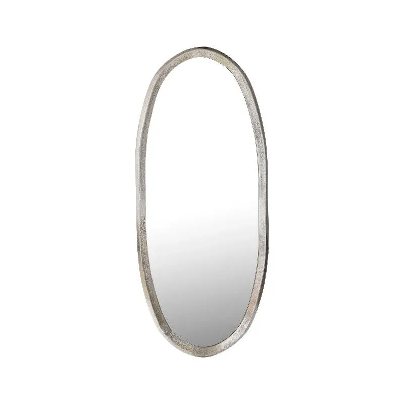 Spiegel – Unregelmäßiges Design, Ovale Form, Aluminium Material, Gold, S – Limera | PTMD