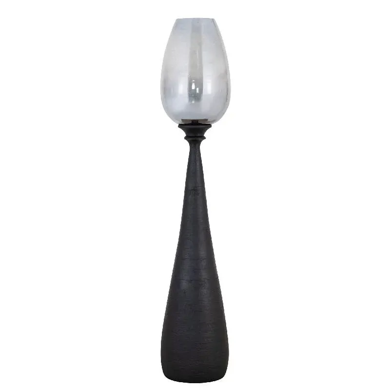 Windlicht – Schwarzes Metall, Schlankes Design, Elegante Form, L – Midi | PTMD