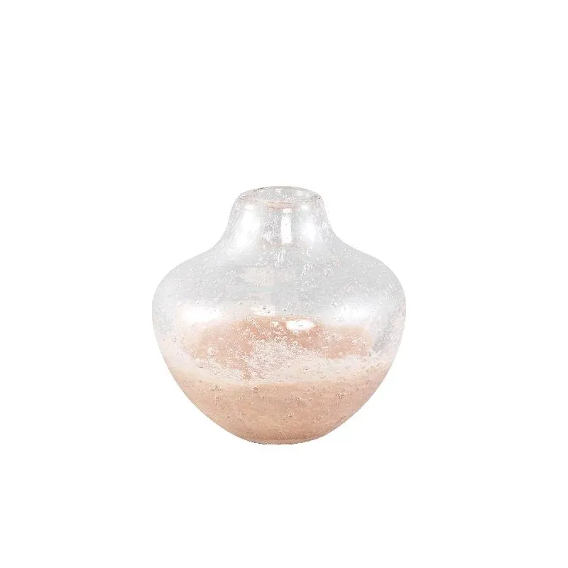 Vase – Bauchige Form, Glas Material, Braun – Enrikas | PTMD